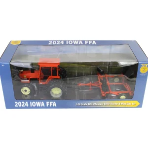 Manufacturer_SpecCast Tractors | Implements<1/16 Allis Chalmers 6070 FWA with Rear Duals & Orange Wing Disc, 2024 Iowa FFA Limited Edition