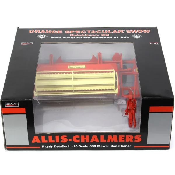 Manufacturer_SpecCast Implements<1/16 Allis Chalmers 390 Mower Conditioner, 2023 Orange Spectacular Show
