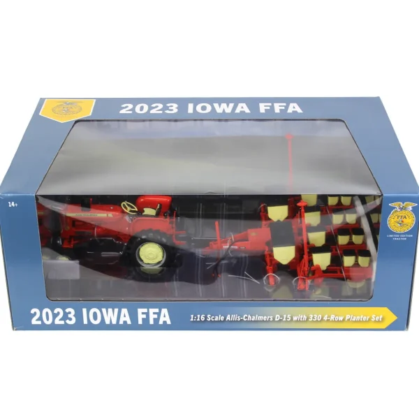 Manufacturer_SpecCast Implements<1/16 Allis Chalmers D-15 Wide Front with 4-Row 330 Planter, 2023 Iowa FFA