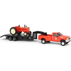 Manufacturer_ERTL Tractors<1/64 Allis Chalmers Die-cast Set w/ D19 Tractor, Ford F-350 & 5th Wheel Trailer