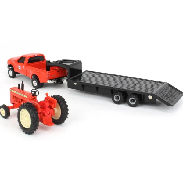Manufacturer_ERTL Tractors<1/64 Allis Chalmers Die-cast Set w/ D19 Tractor, Ford F-350 & 5th Wheel Trailer