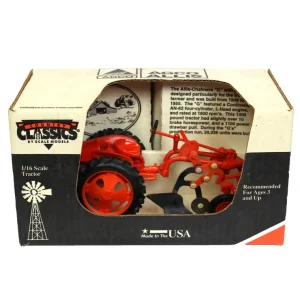 Manufacturer_Scale Models Tractors<1/16 Allis Chalmers G with Plow, Newer box, Made in USA
