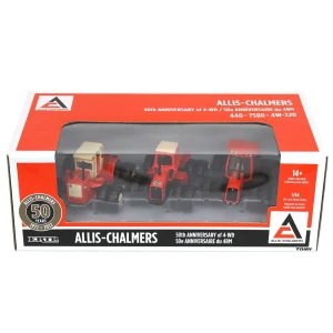 Manufacturer_ERTL Tractors<1/64 Allis Chalmers 4WD 50th Anniversary 3 Piece Set w/ 440, 7580 & 4W-220