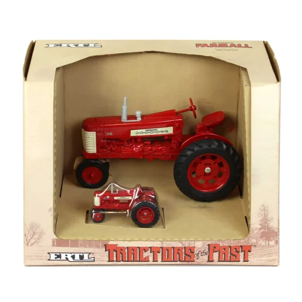 Manufacturer_ERTL Tractors<1/16 & 1/43 International Harvester Farmall 350 "Tractors of the Past" Set