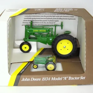 Manufacturer_ERTL Tractors<1/16 & 1/43 John Deere 1934 Unstyled Model "A" Tractor Set