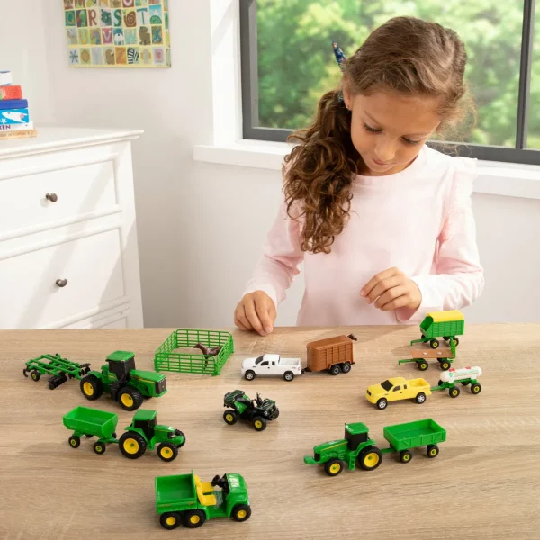 Manufacturer_ERTL Tractors<Approx. 1/64 Scale John Deere 20 Piece Farm Set