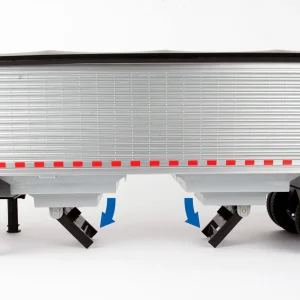 Manufacturer_ERTL Tractors<1/16 Big Roads Black Peterbilt Model 367 with Grain Trailer and Lights & Sounds