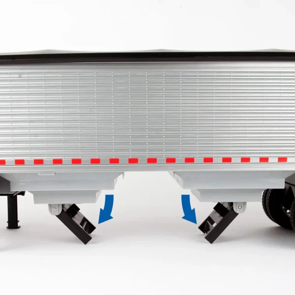 Manufacturer_ERTL Tractors<1/16 Big Roads Black Peterbilt Model 367 with Grain Trailer and Lights & Sounds