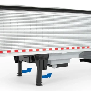 Manufacturer_ERTL Tractors<1/16 Big Roads Black Peterbilt Model 367 with Grain Trailer and Lights & Sounds