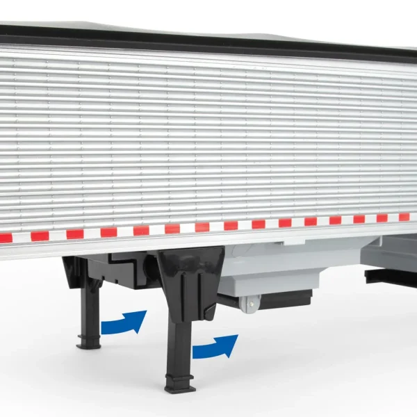 Manufacturer_ERTL Tractors<1/16 Big Roads Black Peterbilt Model 367 with Grain Trailer and Lights & Sounds