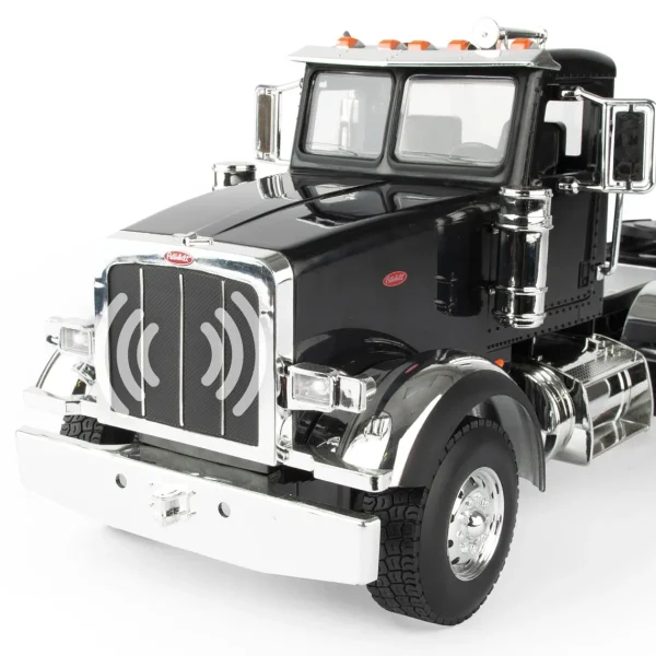 Manufacturer_ERTL Tractors<1/16 Big Roads Black Peterbilt Model 367 with Grain Trailer and Lights & Sounds