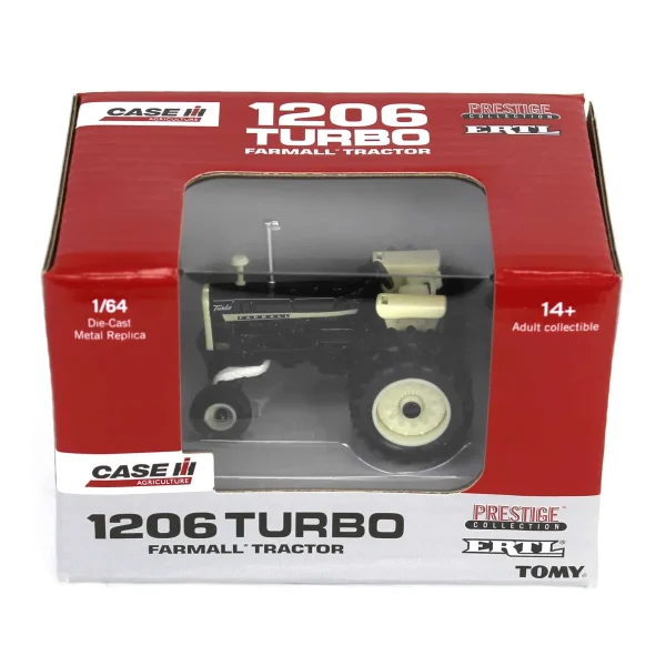 Manufacturer_ERTL Tractors<Black Chase Unit ~ 1/64 IH Farmall 1206 Turbo Tractor with Rear Duals, ERTL Prestige Collection
