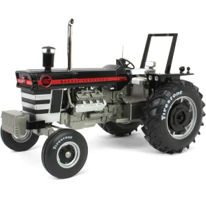 Manufacturer_SpecCast Tractors<Black Chase Unit ~ 1/16 Massey Ferguson 1150 with ROPS & Firestone Tires