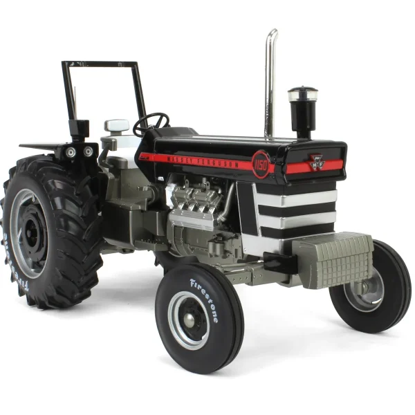 Manufacturer_SpecCast Tractors<Black Chase Unit ~ 1/16 Massey Ferguson 1150 with ROPS & Firestone Tires