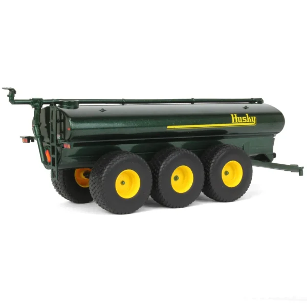 Manufacturer_DCP by First Gear Implements | Lowboys & Flatbeds<1/64 Black Husky Peterbilt 379 w/ Fontaine Renegade Lowboy & Husky Manure Spreader, DCP by First Gear