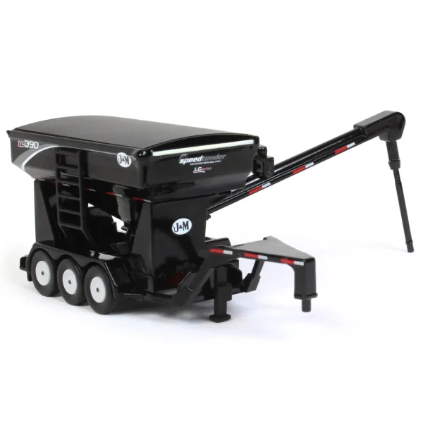 Manufacturer_SpecCast Implements<1/64 Black J&M LC390 Tri-axle Gooseneck Seed Tender