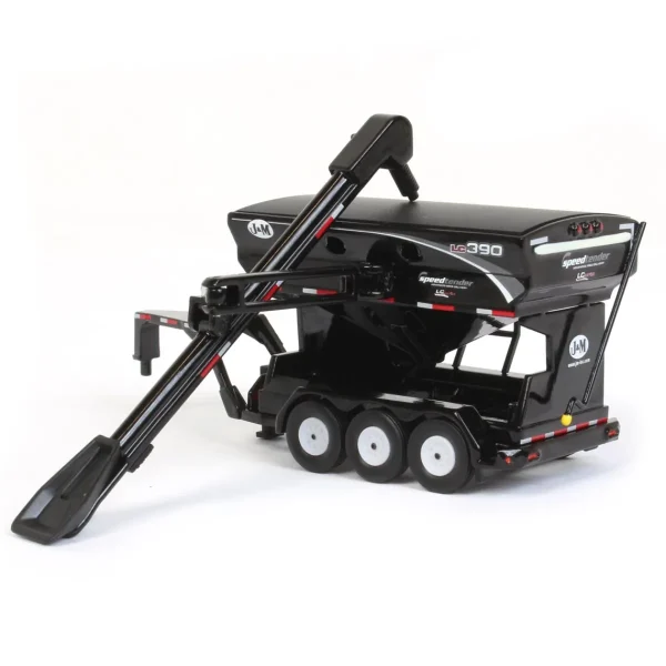 Manufacturer_SpecCast Implements<1/64 Black J&M LC390 Tri-axle Gooseneck Seed Tender