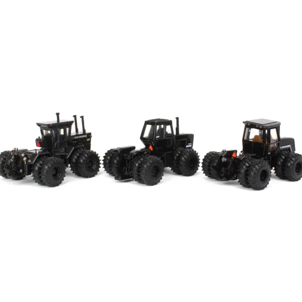 Manufacturer_ERTL Tractors<Black Metallic Chase Units ~ 1/64 Allis Chalmers 4WD 50th Anniv. 3 Piece Set w/ 440, 7580 & 4W-220