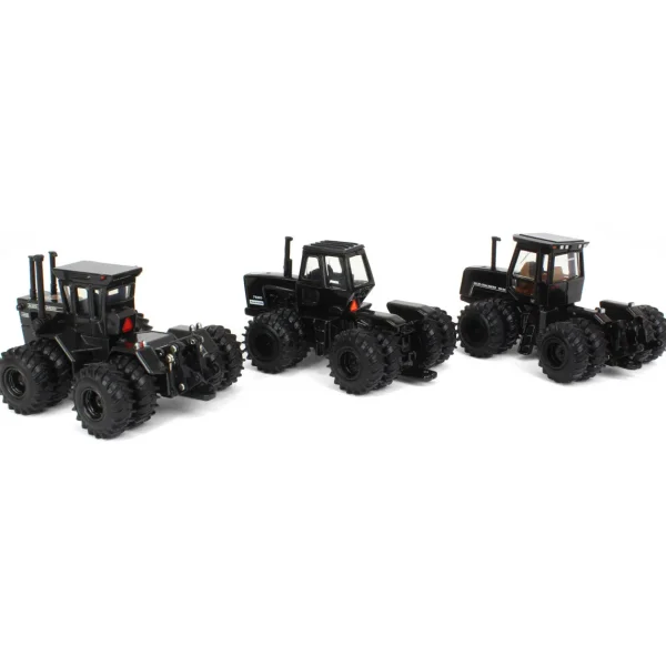 Manufacturer_ERTL Tractors<Black Metallic Chase Units ~ 1/64 Allis Chalmers 4WD 50th Anniv. 3 Piece Set w/ 440, 7580 & 4W-220