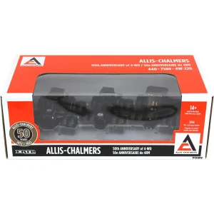 Manufacturer_ERTL Tractors<Black Metallic Chase Units ~ 1/64 Allis Chalmers 4WD 50th Anniv. 3 Piece Set w/ 440, 7580 & 4W-220