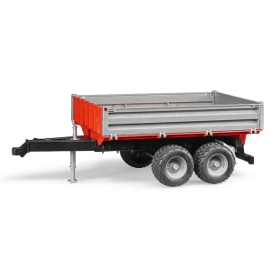 Manufacturer_Bruder Toys Implements<1/16 Bruder Dumping Trailer with Fold Down Sides