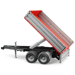 Manufacturer_Bruder Toys Implements<1/16 Bruder Dumping Trailer with Fold Down Sides