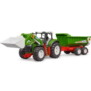 Manufacturer_Bruder Toys Tractors | Implements<1/16 Bruder Roadmax Tractor with Front Loader and Tipping Trailer
