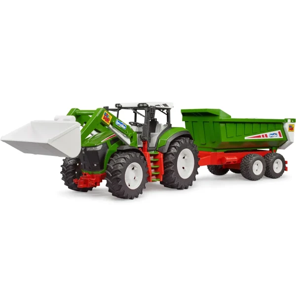 Manufacturer_Bruder Toys Tractors | Implements<1/16 Bruder Roadmax Tractor with Front Loader and Tipping Trailer