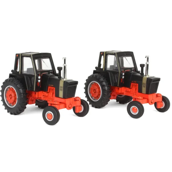 Manufacturer_ERTL Tractors<1/64 Case 970 & 1070 Agri King Black Knight Tractors Set, ERTL Prestige Collection