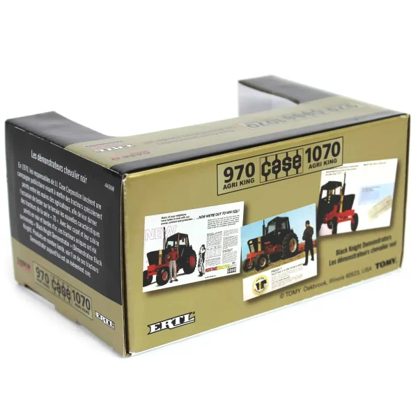 Manufacturer_ERTL Tractors<1/64 Case 970 & 1070 Agri King Black Knight Tractors Set, ERTL Prestige Collection