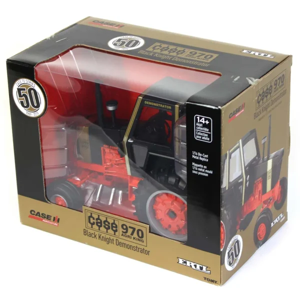 Manufacturer_ERTL Tractors<1/16 Case 970 Black Knight with Cab, ERTL Prestige