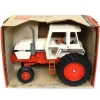 Manufacturer_ERTL Tractors<1/16 Case 2590 White & Orange w/ Silver Muffler & Cab, Made in the USA