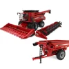 Manufacturer_ERTL Implements | Combines & Harvesters<1/16 Case IH 8240 Combine & Red J&M 875 Grain Cart Set, ERTL Big Farm