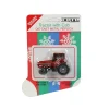 Manufacturer_ERTL Tractors<1/64 Case IH 7130 Magnum on Holiday Stocking Shaped Card