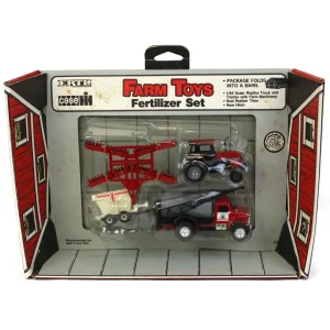 Manufacturer_ERTL Tractors<1/64 Case IH 4 Piece Fertilizer Set with Foldout Barn