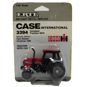 Manufacturer_ERTL Tractors<1/64 Case IH 3394 w/ FWA & Cab, Special Edition Farm Woman Christmas 1986