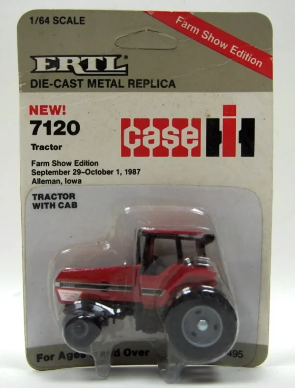 Manufacturer_ERTL Tractors<1/64 Case IH 7120 2WD, 1987 Farm Show Edition