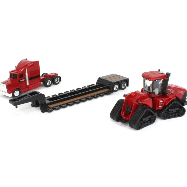 Manufacturer_ERTL Tractors<1/64 Case IH AFS Connect Steiger 620 Quadtrac with Semi & Lowboy Trailer