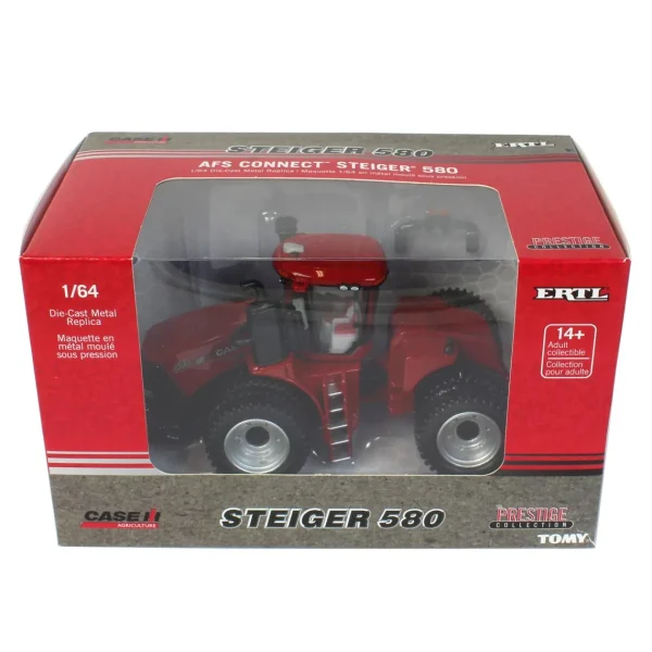 Manufacturer_ERTL Tractors<1/64 Case IH AFS Connect Steiger 580 4WD with Duals, ERTL Prestige Collection