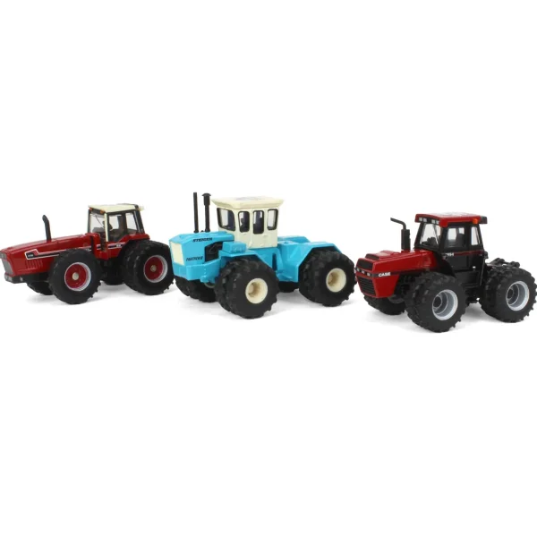 Manufacturer_ERTL Tractors<1/64 Case IH & IH 4WD Tractor Set, Toy Tractor Times 40th Anniversary