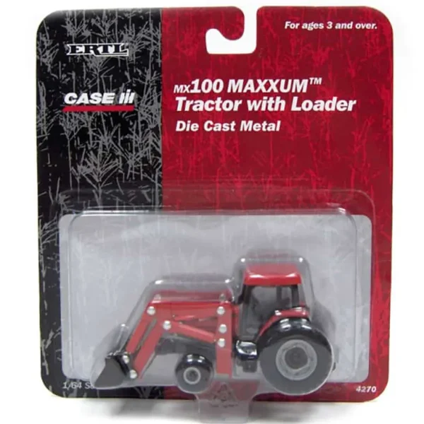 Manufacturer_ERTL Tractors<1/64 Case IH MX100 with Loader by ERTL