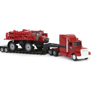 Manufacturer_ERTL Implements | Lowboys & Flatbeds<1/64 Case IH Patriot 4350 Sprayer & Semi with Lowboy Trailer