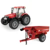 Manufacturer_ERTL Tractors | Implements<1/16 Case IH Puma 180 Tractor & Red J&M 875 Grain Cart Set, ERTL Big Farm