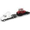 Manufacturer_ERTL Tractors<1/64 Case IH Semi with Lowboy featuring STX530 Quadtrac