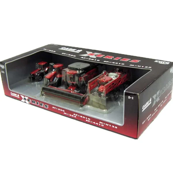 Manufacturer_ERTL Tractors | Combines & Harvesters<1/64 Case IH X Series 5 Piece Set with Combine, Sprayer & Tractors
