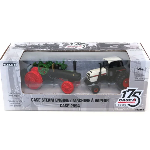 Manufacturer_ERTL Tractors<1/64 CASE 175th Anniversary 2594 & Steam Engine Set