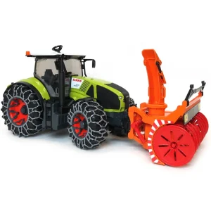 Manufacturer_Bruder Toys Tractors<1/16 Claas Axion 950 Tractor with Snow Blower & Tire Chains by Bruder