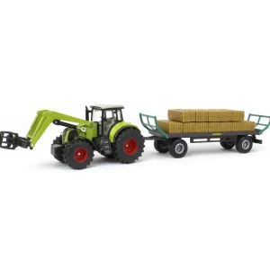 Manufacturer_SIKU Implements<1/50 Claas MFD Tractor with Loader, Hay Wagon & Bales
