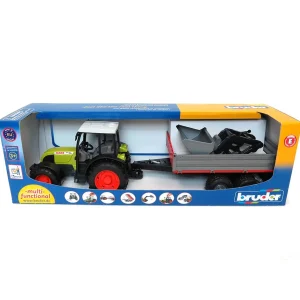 Manufacturer_Bruder Toys Implements<1/16 Claas Nectis 267 F with Frontloader and Trailer
