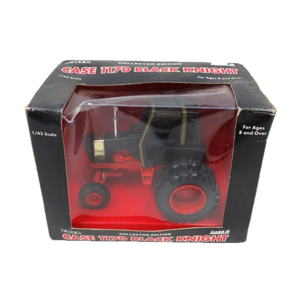 Manufacturer_ERTL Tractors<1/43 Collector Edition Case 1170 Black Knight Demonstrator with Duals
